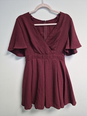 Wine Red Seductress Mini Dress